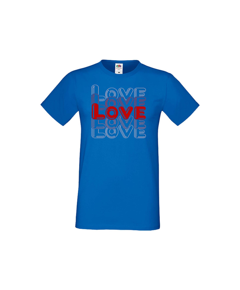 Мъжка тениска Свети Валентин LOVE LOVE LOVE 2