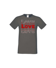 Мъжка тениска Свети Валентин LOVE LOVE LOVE 2