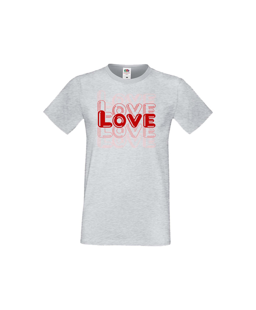Мъжка тениска Свети Валентин LOVE LOVE LOVE 2