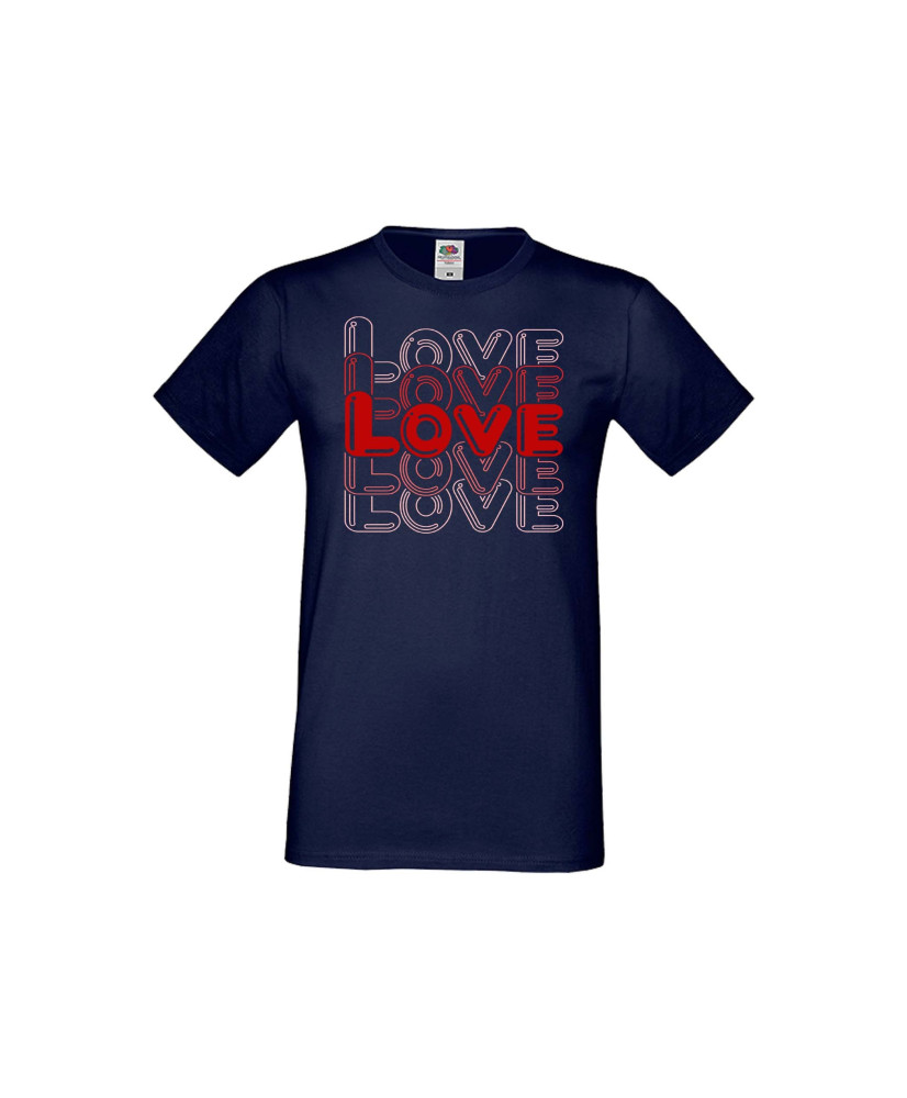 Мъжка тениска Свети Валентин LOVE LOVE LOVE 2