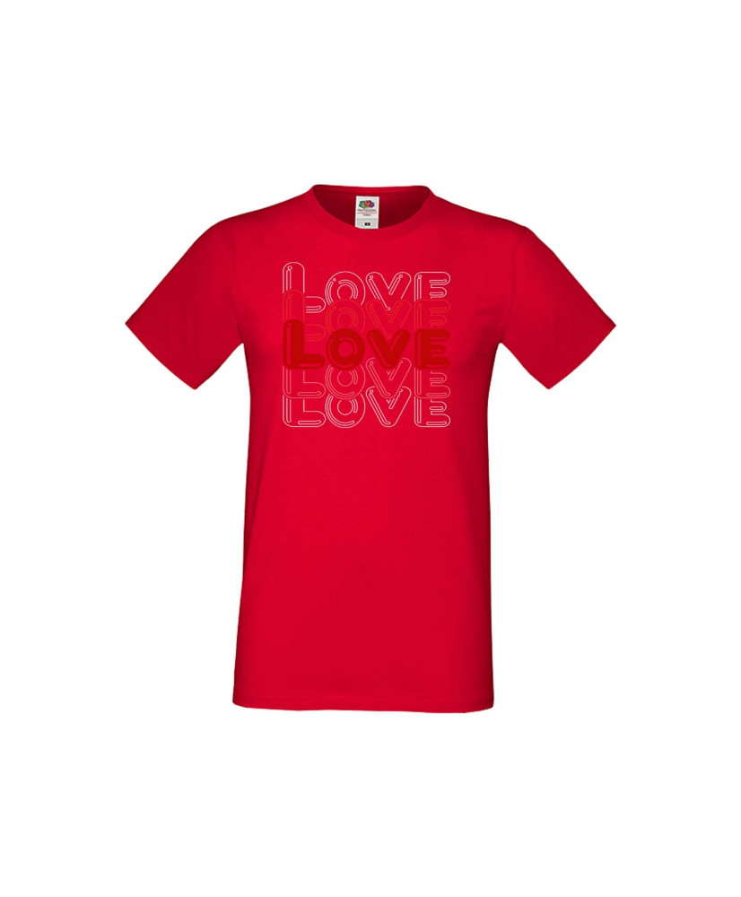 Мъжка тениска Свети Валентин LOVE LOVE LOVE 2