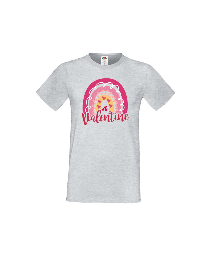 Мъжка тениска Свети Валентин Valentine Rainbow