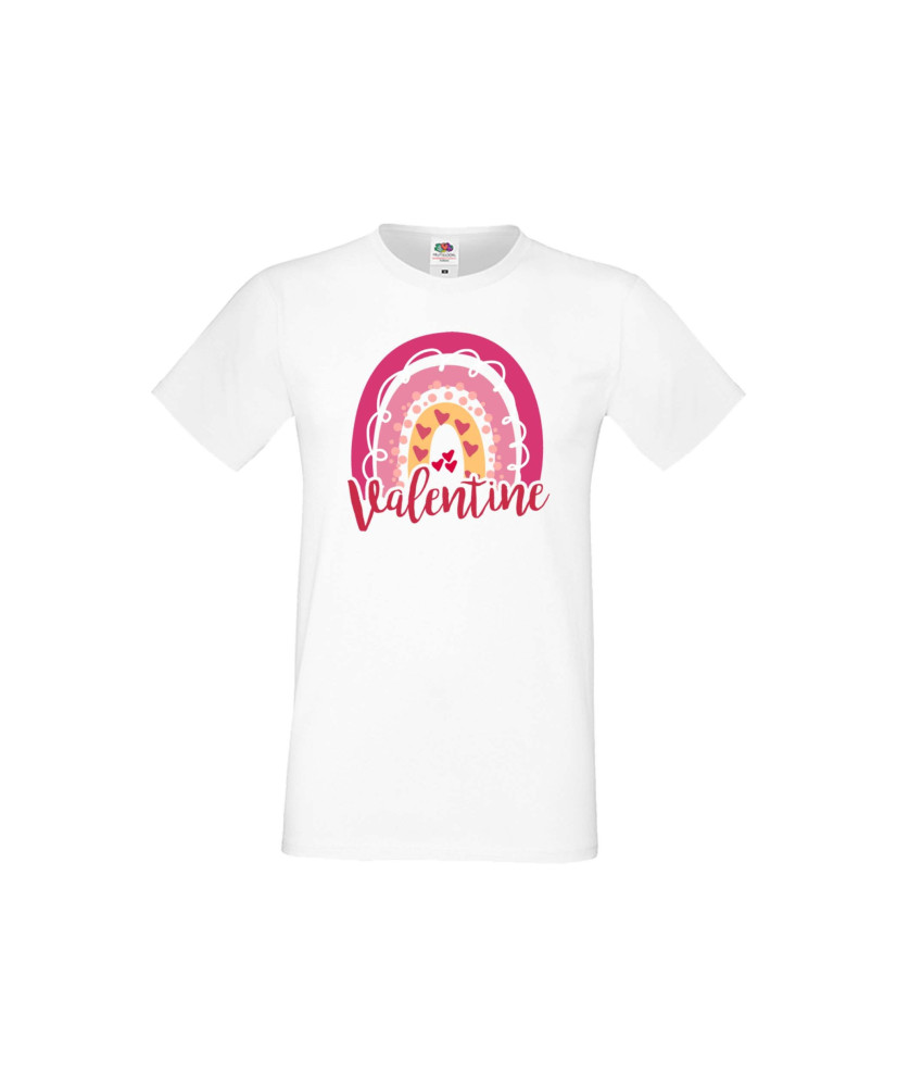 Мъжка тениска Свети Валентин Valentine Rainbow