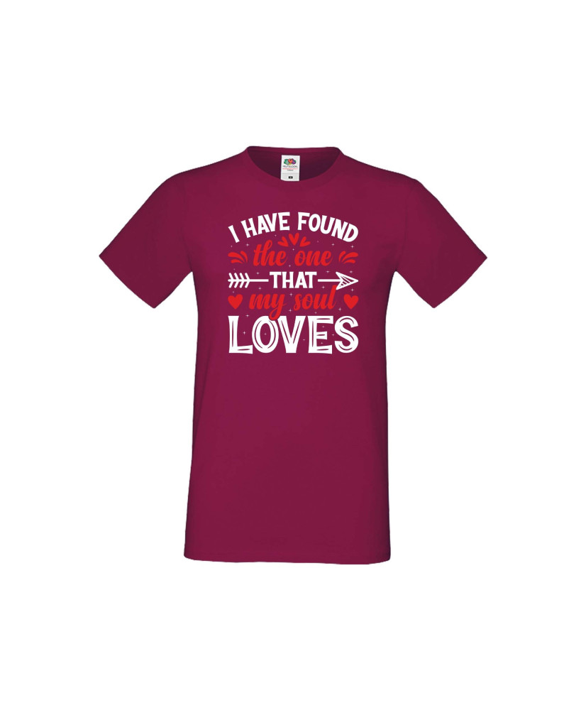 Мъжка тениска Свети Валентин I Have Found The One That My Soul Loves