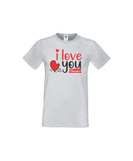 Мъжка тениска Свети Валентин I Love You Forever