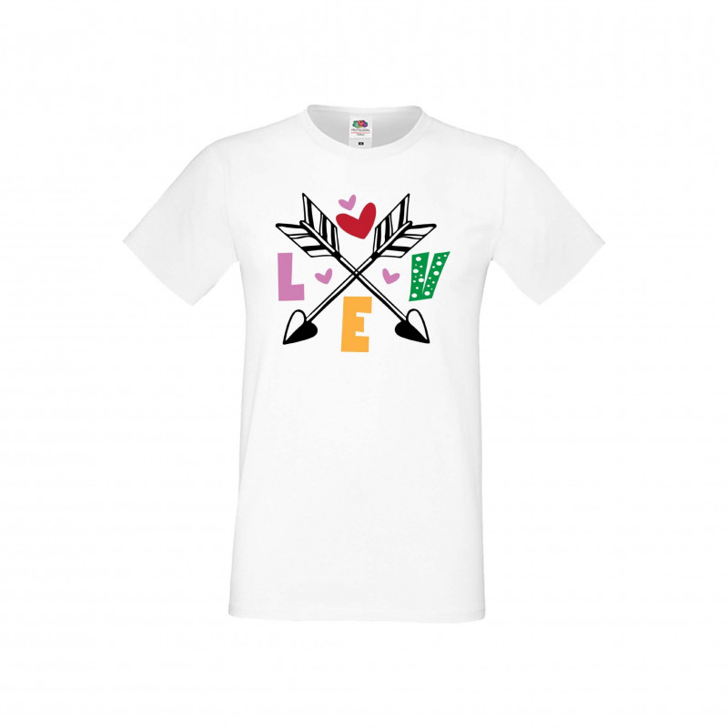 Мъжка тениска Свети Валентин Love Cupid Arrows 2 Мъжка тениска Свети Валентин Love Cupid Arrows 2