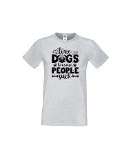 Мъжка тениска Свети Валентин Love Dogs Because People Suck