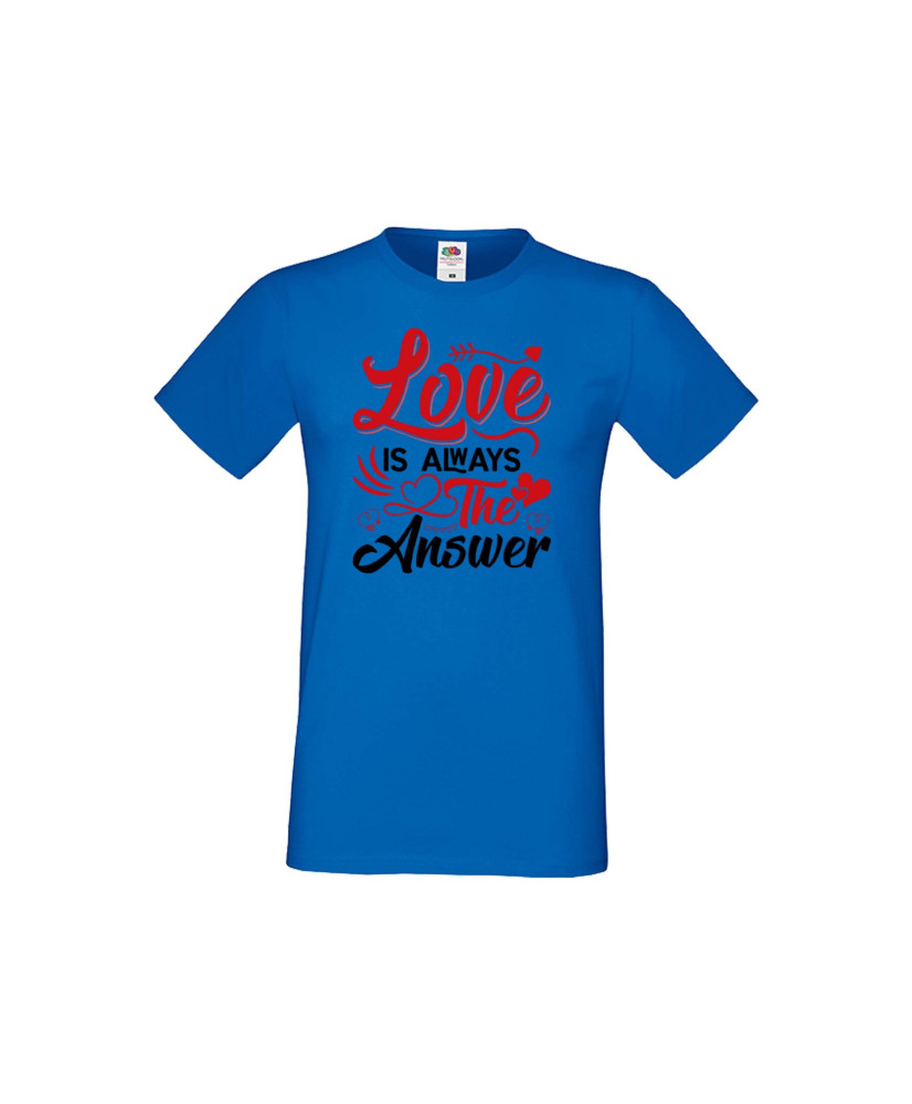 Мъжка тениска Свети Валентин Love Is Always The Answer