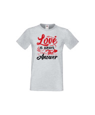 Мъжка тениска Свети Валентин Love Is Always The Answer