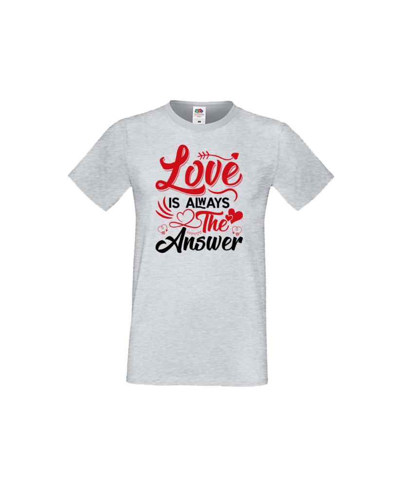 Мъжка тениска Свети Валентин Love Is Always The Answer