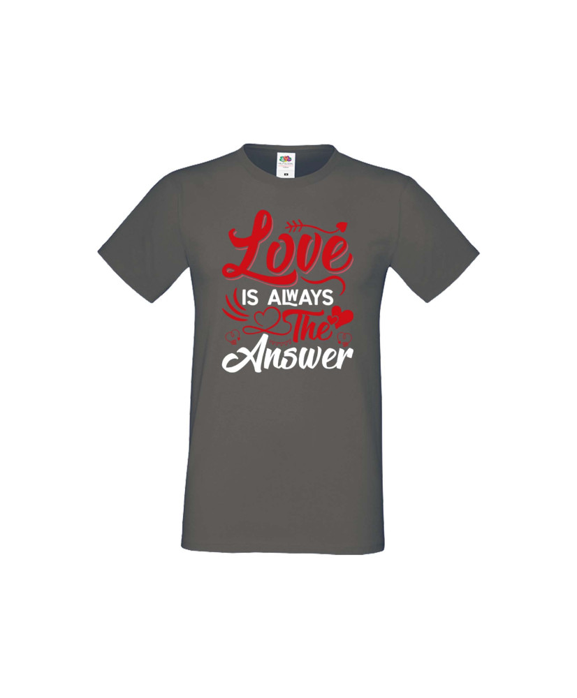 Мъжка тениска Свети Валентин Love Is Always The Answer