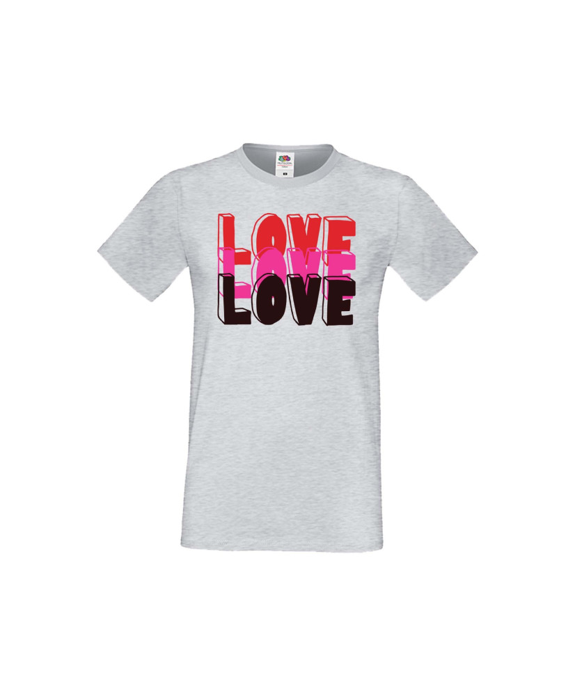 Мъжка тениска Свети Валентин LOVE LOVE LOVE 1