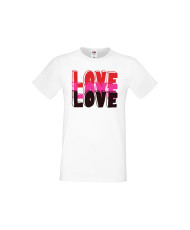 Мъжка тениска Свети Валентин LOVE LOVE LOVE 1