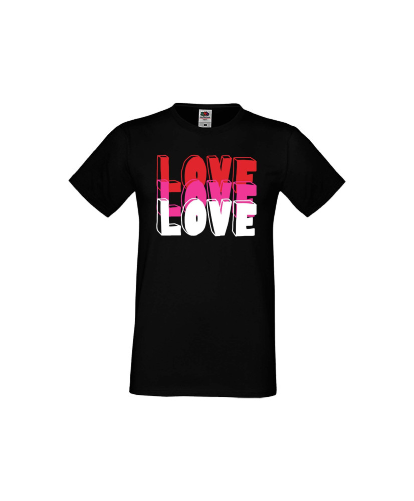 Мъжка тениска Свети Валентин LOVE LOVE LOVE 1