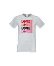 Мъжка тениска Свети Валентин LOVE LOVE LOVE 3