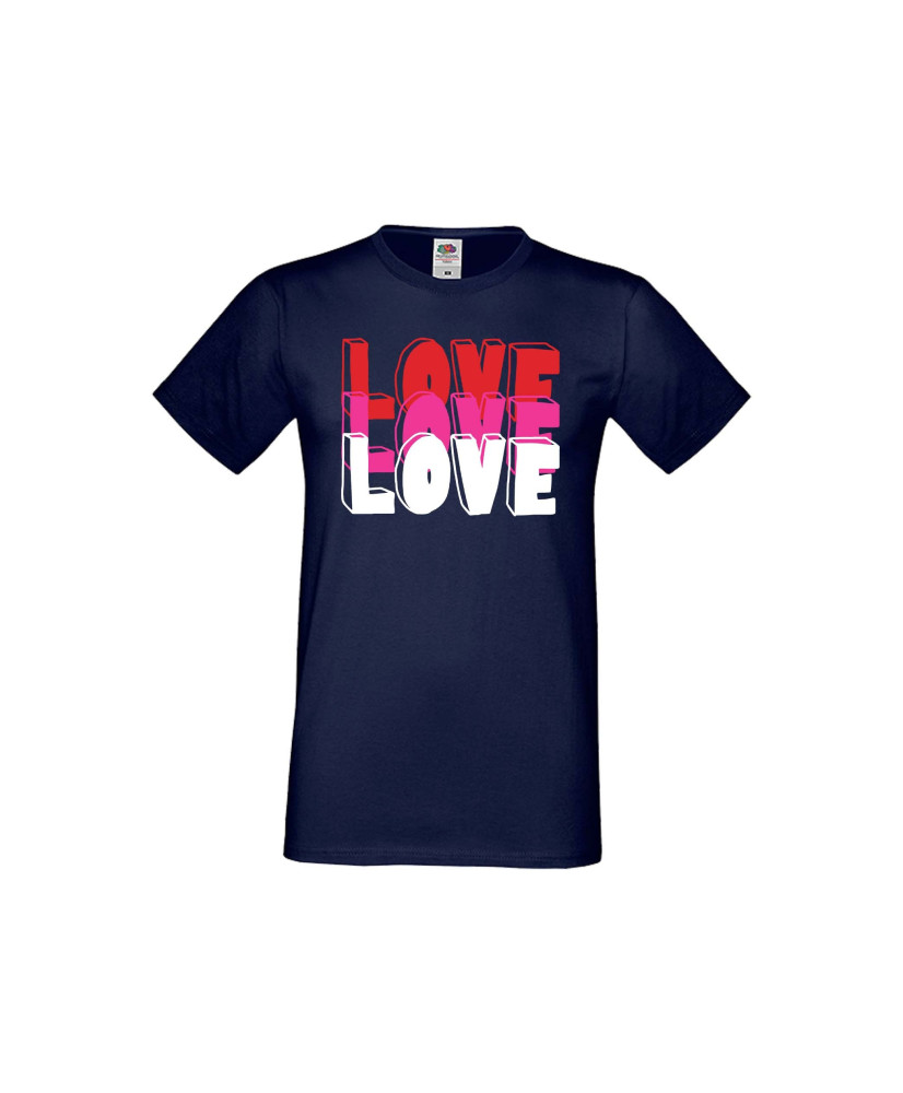 Мъжка тениска Свети Валентин LOVE LOVE LOVE 1