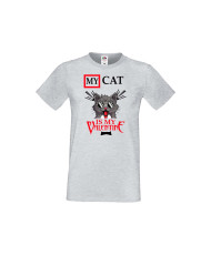 Мъжка тениска Свети Валентин My Cat Is My Valentine 3
