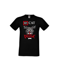 Мъжка тениска Свети Валентин My Cat Is My Valentine 3