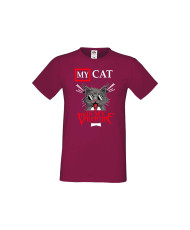 Мъжка тениска Свети Валентин My Cat Is My Valentine 3