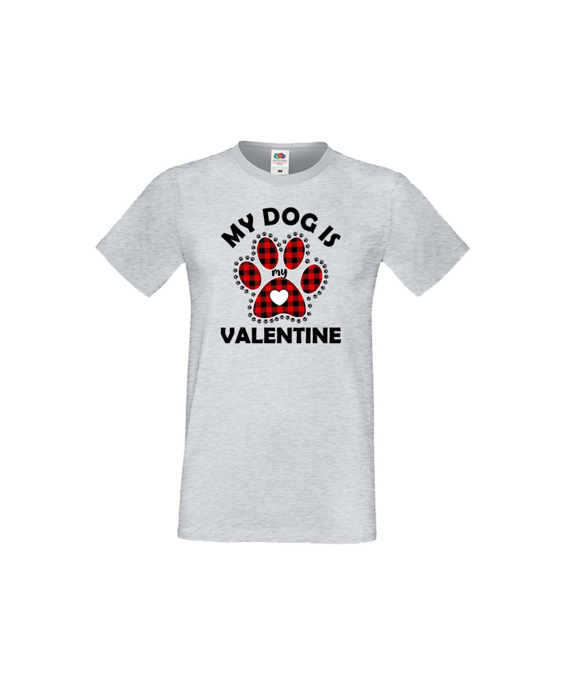 Мъжка тениска Свети Валентин My Dog Is My Valentine 1