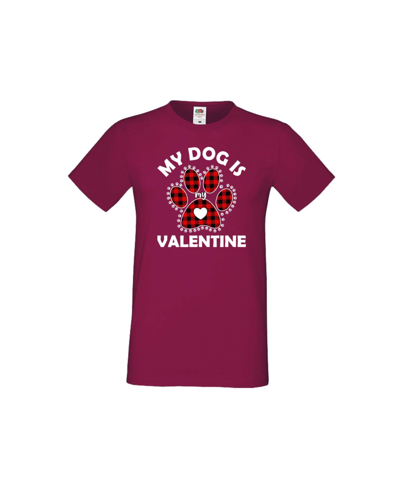 Мъжка тениска Свети Валентин My Dog Is My Valentine 1