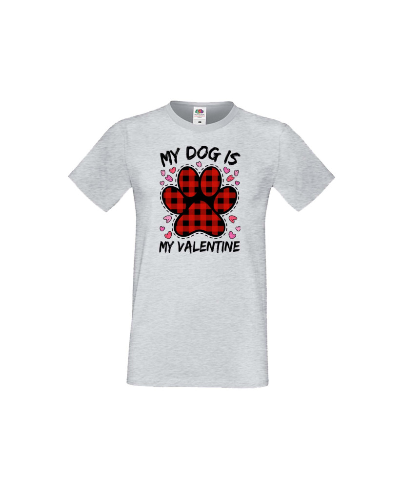 Мъжка тениска Свети Валентин My Dog Is My Valentine 2