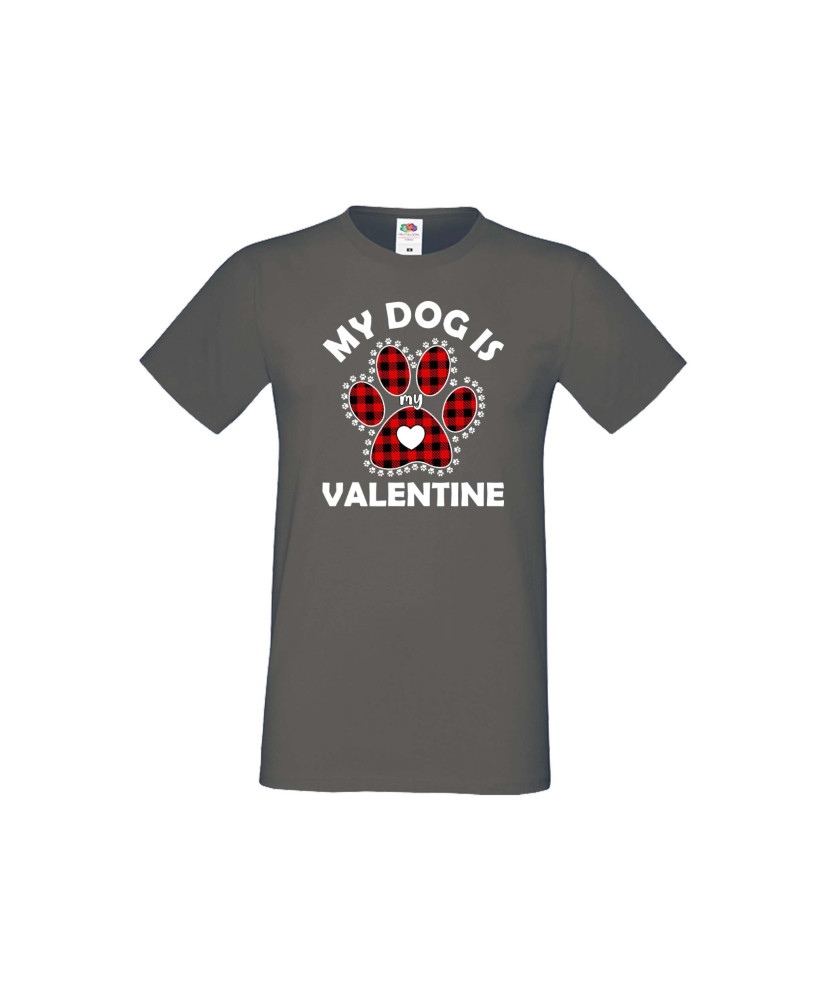 Мъжка тениска Свети Валентин My Dog Is My Valentine 1