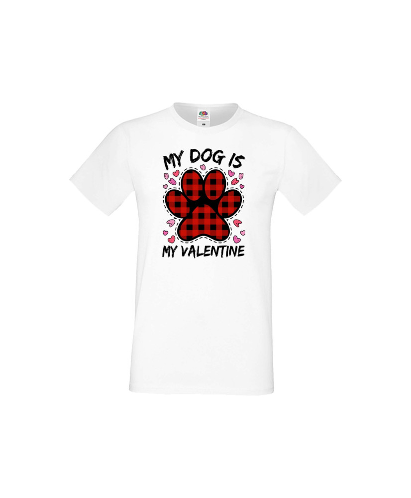 Мъжка тениска Свети Валентин My Dog Is My Valentine 2