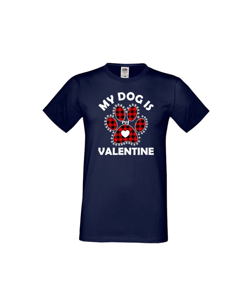 Мъжка тениска Свети Валентин My Dog Is My Valentine 1