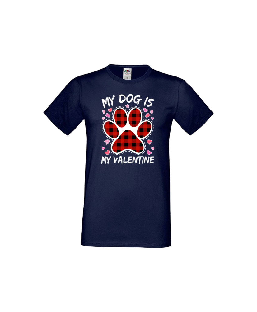 Мъжка тениска Свети Валентин My Dog Is My Valentine 2