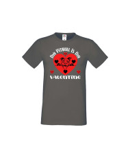 Мъжка тениска Свети Валентин My Pitbull Is My Valentine