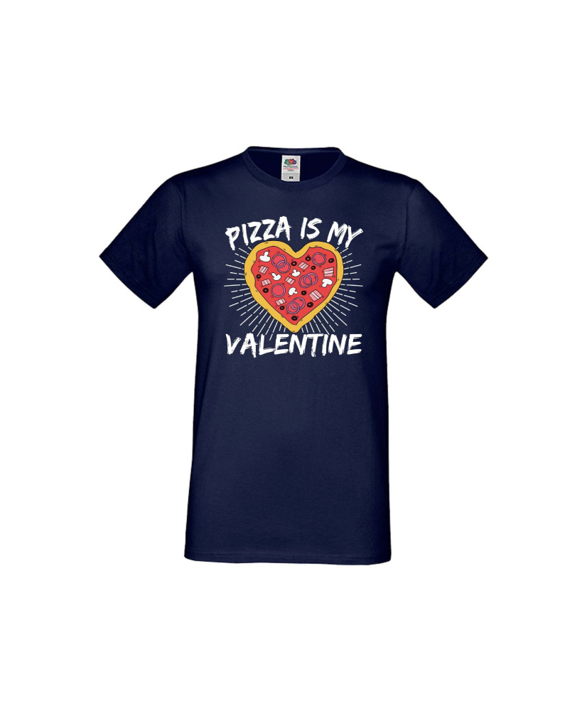 Мъжка тениска Свети Валентин Pizza Is My Valentine