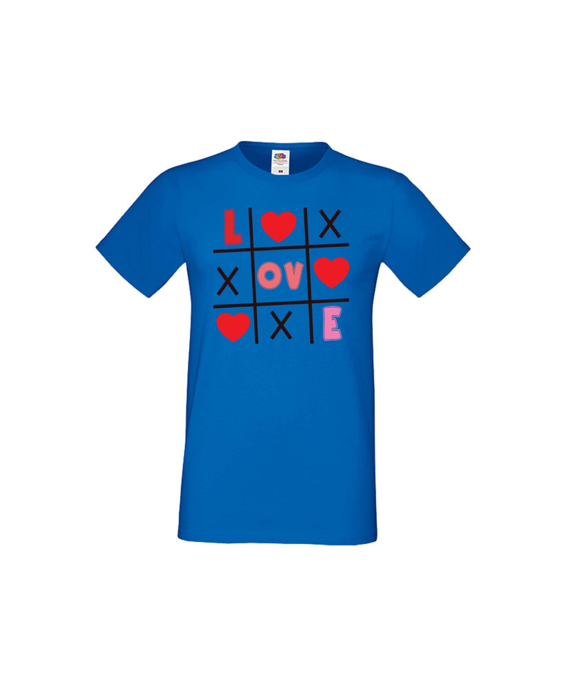 Мъжка тениска Свети Валентин Tic Tac Toe Love 1