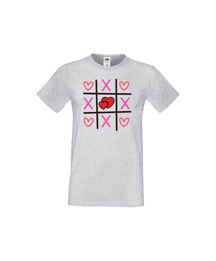 Мъжка тениска Свети Валентин Tic Tac Toe Love 2