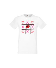 Мъжка тениска Свети Валентин Tic Tac Toe Love 2