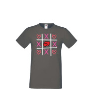 Мъжка тениска Свети Валентин Tic Tac Toe Love 2