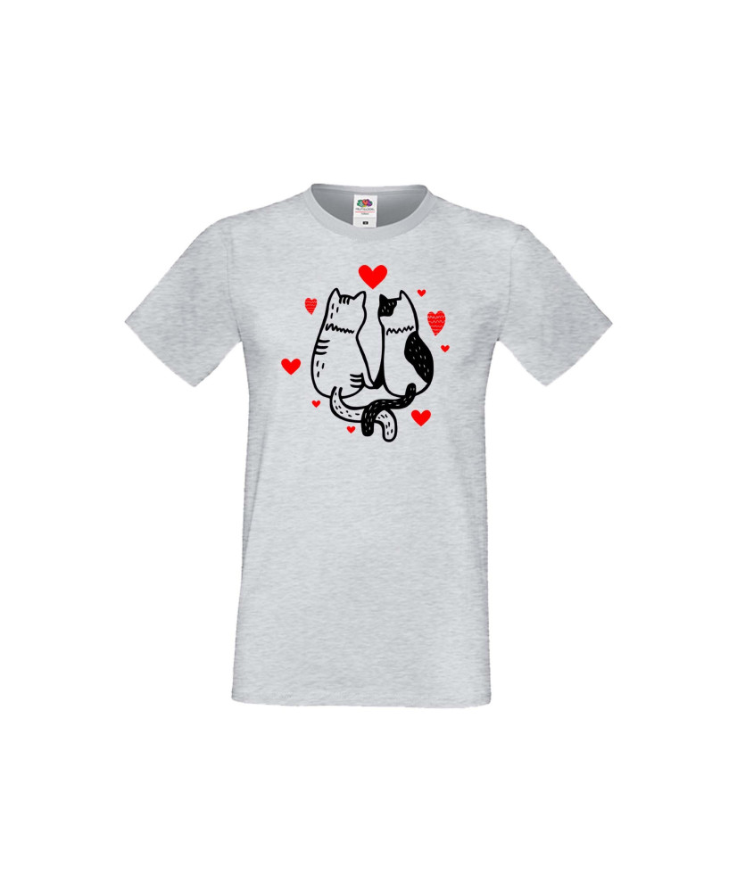 Мъжка тениска Свети Валентин Valentine Cat
