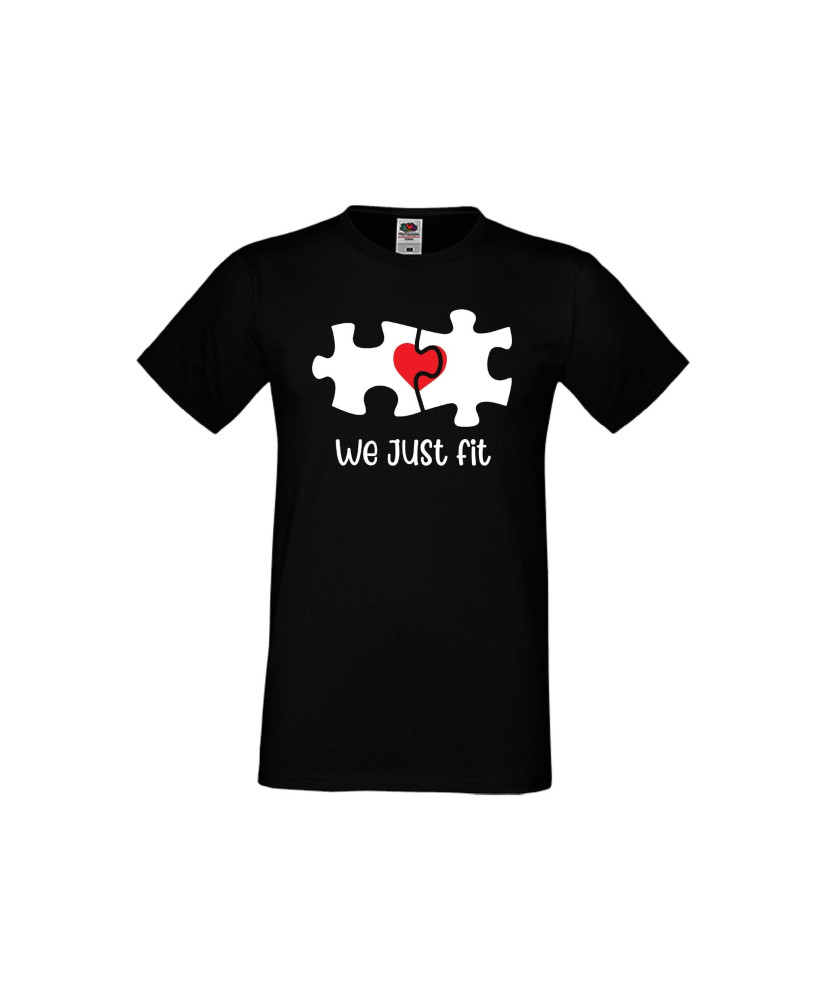 Мъжка тениска Свети Валентин We Just Fit