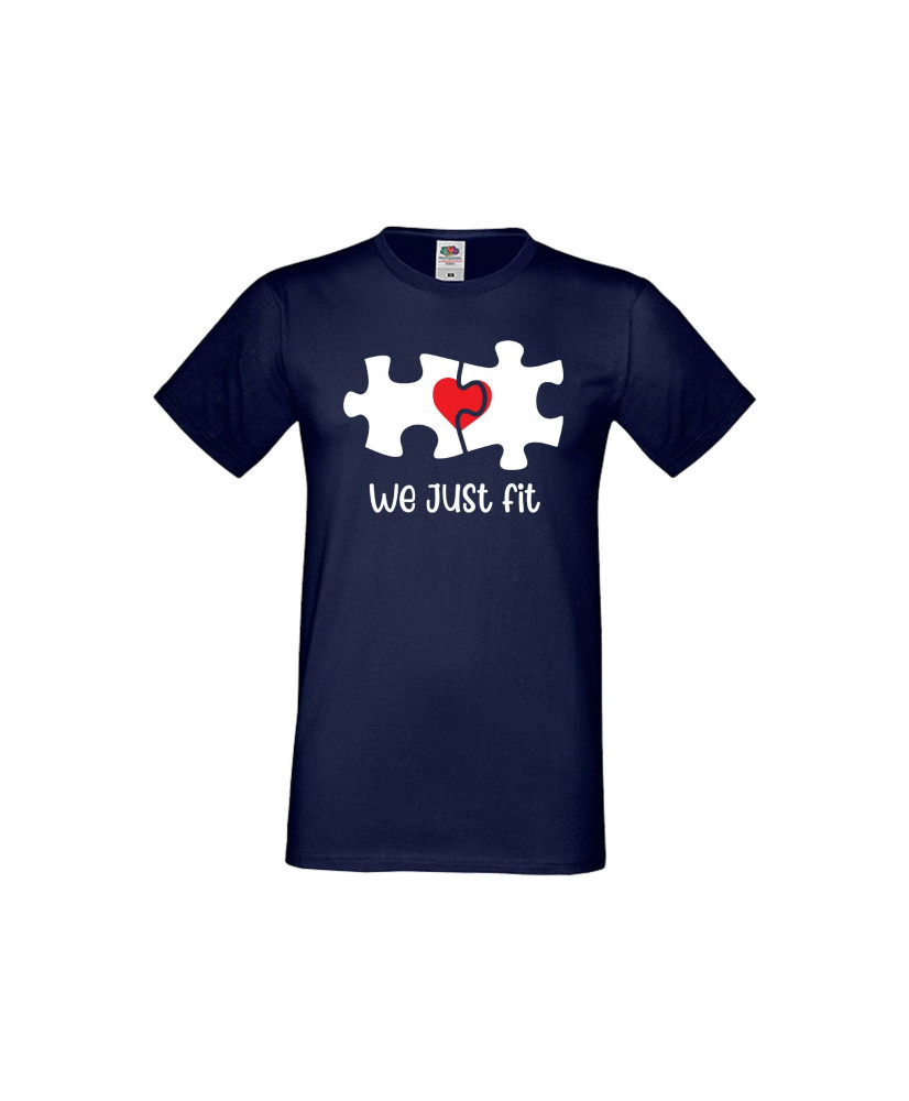 Мъжка тениска Свети Валентин We Just Fit