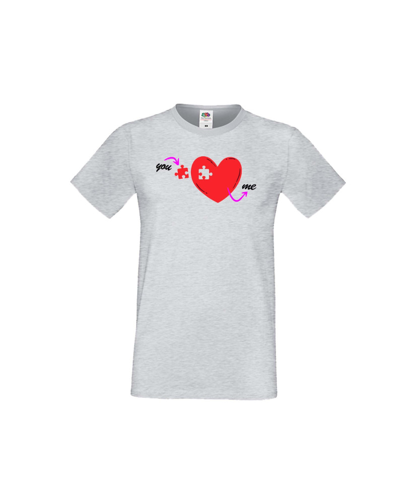 Мъжка тениска Свети Валентин You Are The Missing Piece