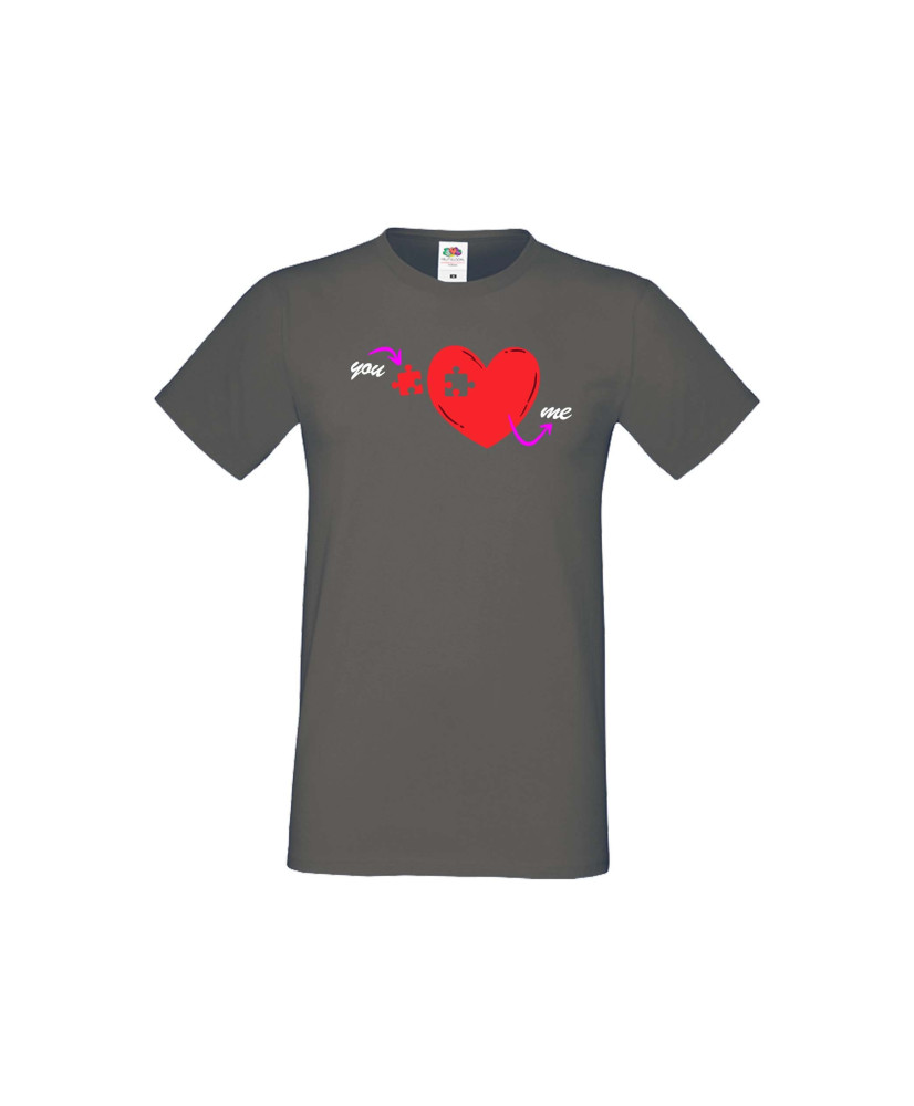 Мъжка тениска Свети Валентин You Are The Missing Piece