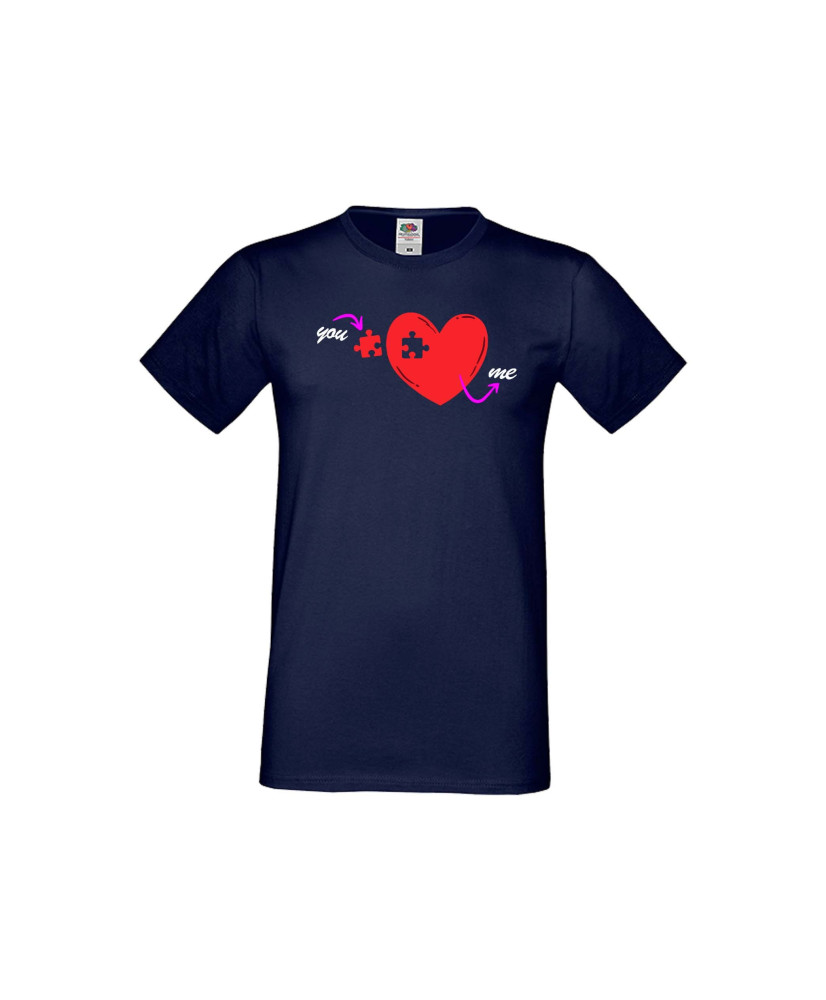 Мъжка тениска Свети Валентин You Are The Missing Piece