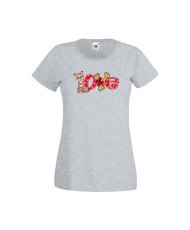 Дамска тениска Свети Валентин Valentines Day Dog Love 2