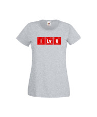 Дамска тениска Свети Валентин Valentines Day I Lv U