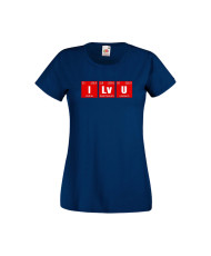 Дамска тениска Свети Валентин Valentines Day I Lv U