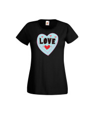 Дамска тениска Свети Валентин Valentines Day Love 4