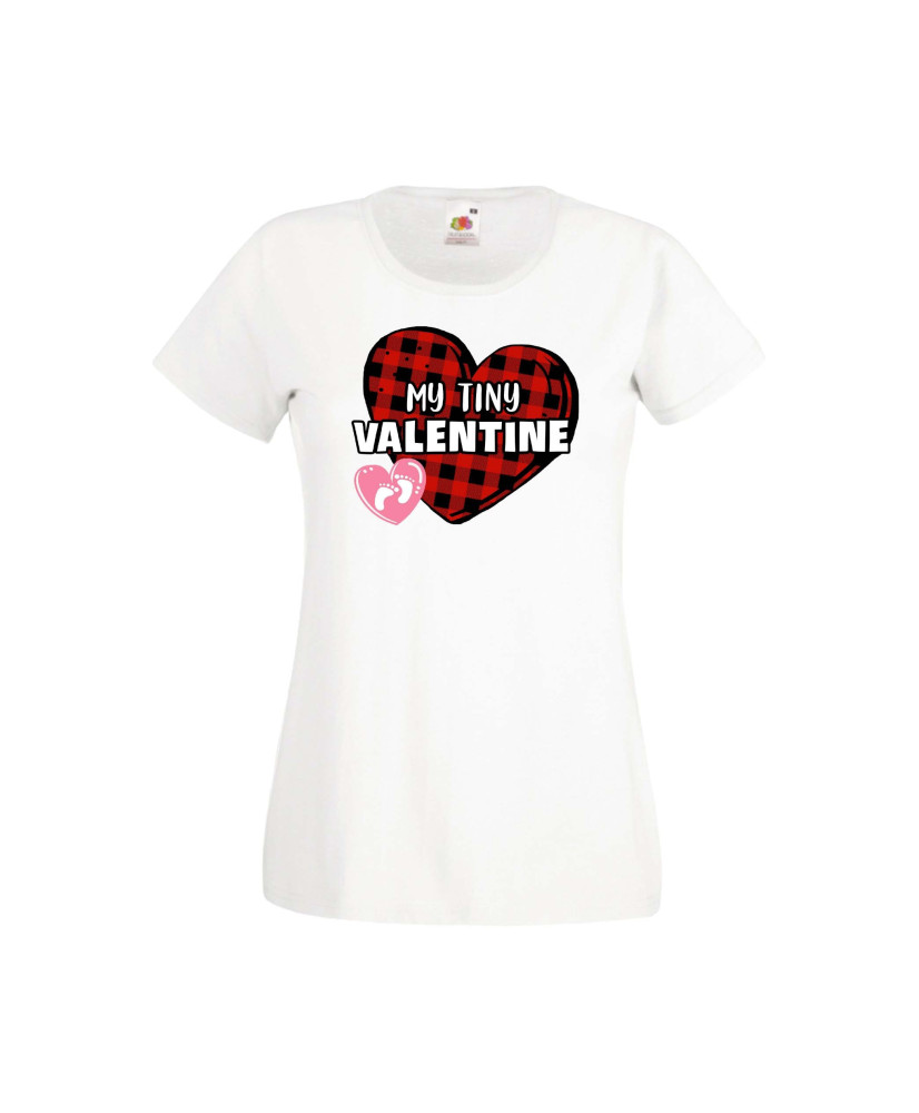 Дамска тениска Свети Валентин Valentines Day My Tiny Valentine Дамска тениска Свети Валентин Valentines Day My Tiny Valentine