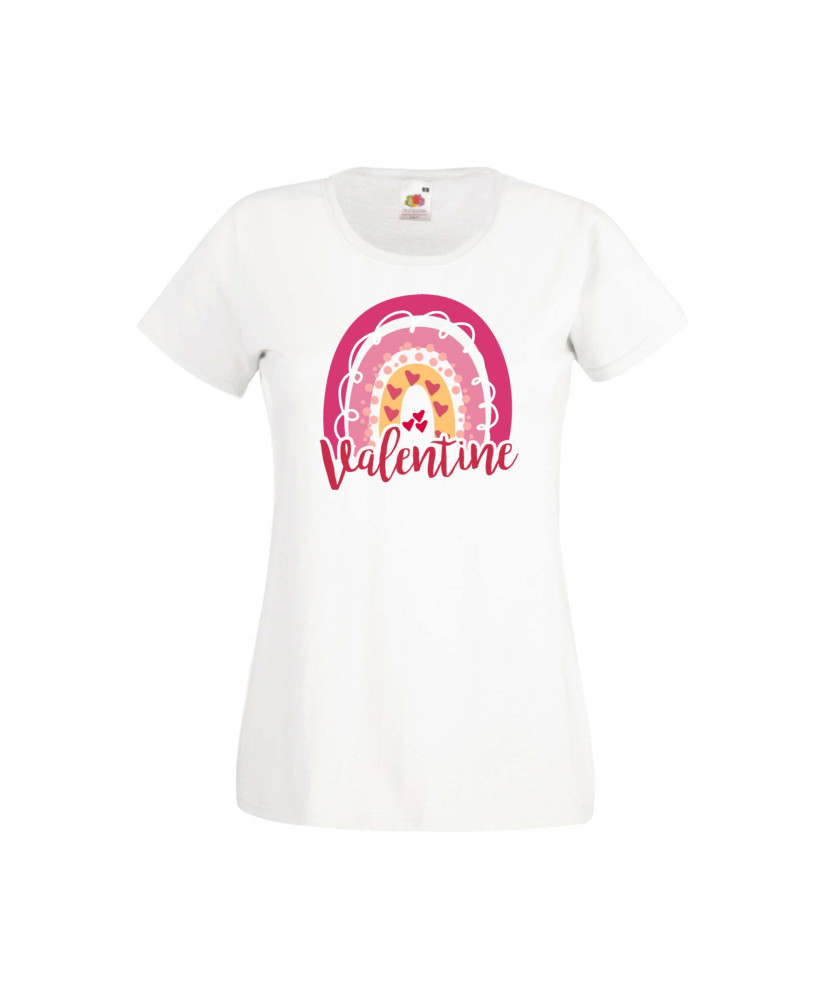 Дамска тениска Свети Валентин Valentines Day Valentine Rainbow Дамска тениска Свети Валентин Valentines Day Valentine Rainbow