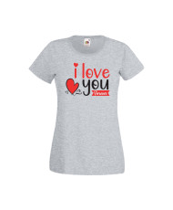 Дамска тениска Свети Валентин Valentines Day I Love You Forever