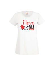 Дамска тениска Свети Валентин Valentines Day I Love You Forever